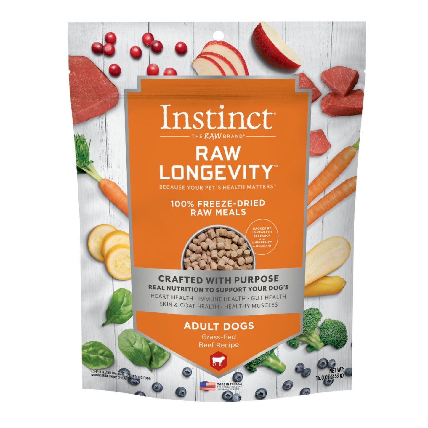 Natures Variety Raw Longevity Dog Freeze-dried 16oz. Beef Bites