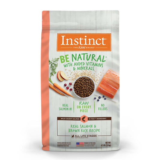 Natures Variety Instinct  Be Natural Salmon Brown Rice 4.5Lb