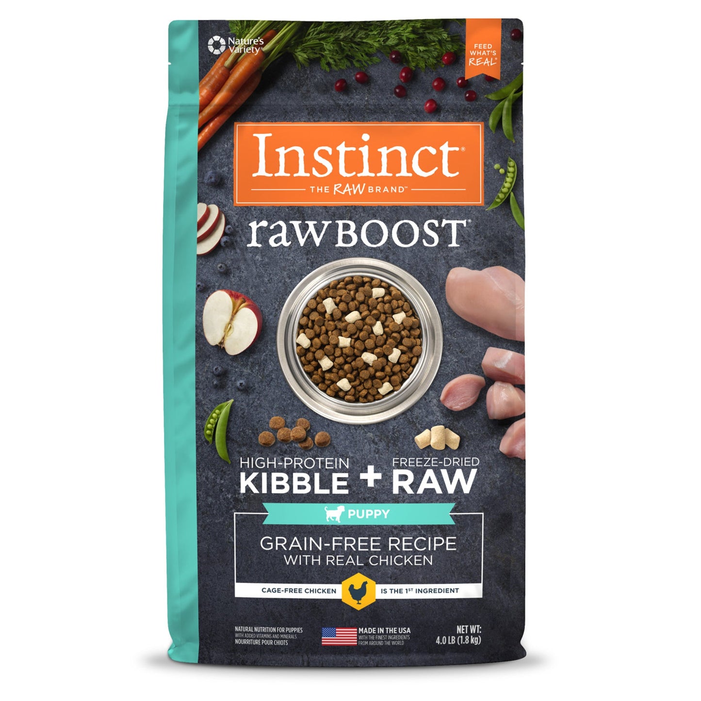 Natures Variety Instinct  Raw Boost Puppy Chickn4Lb Grain Free