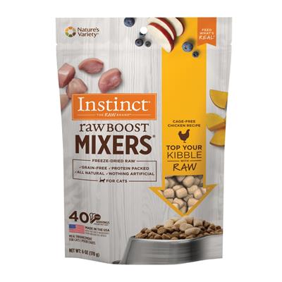 Natures Variety Instinct Raw Boost  Mix Cat Chicken 6oz. Freeze Dried