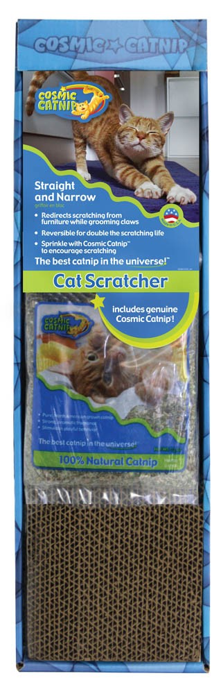 OurPets Cosmic Single Wide Cat Scratcher Brown, Yellow 1ea