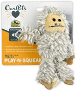 OurPets Play N Squeak Yeti Catnip Toy Grey 1ea/One Size