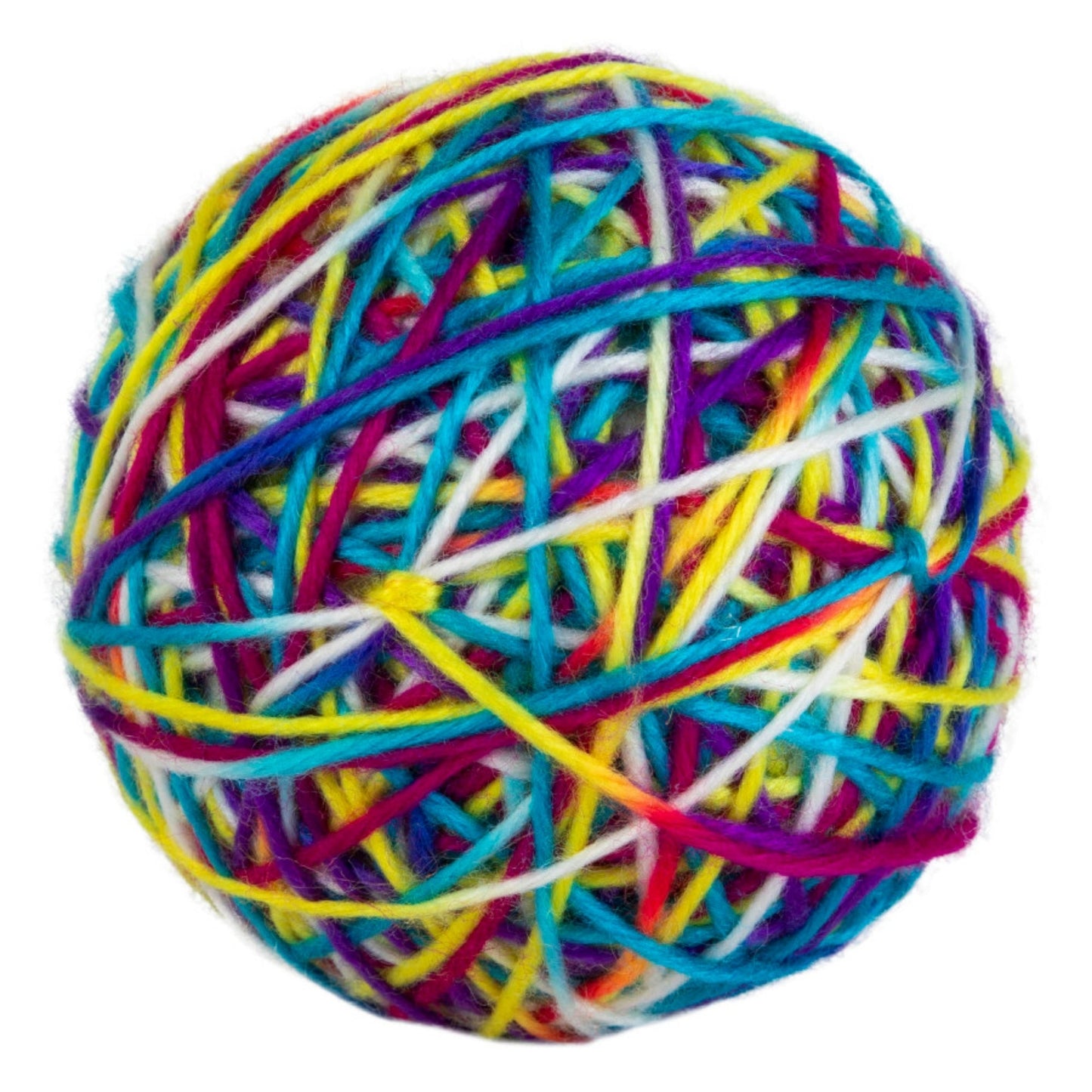 Pet Zone Products Knitty Kitty Rattle Yarn Ball Cat Toy SM  (2 pack)