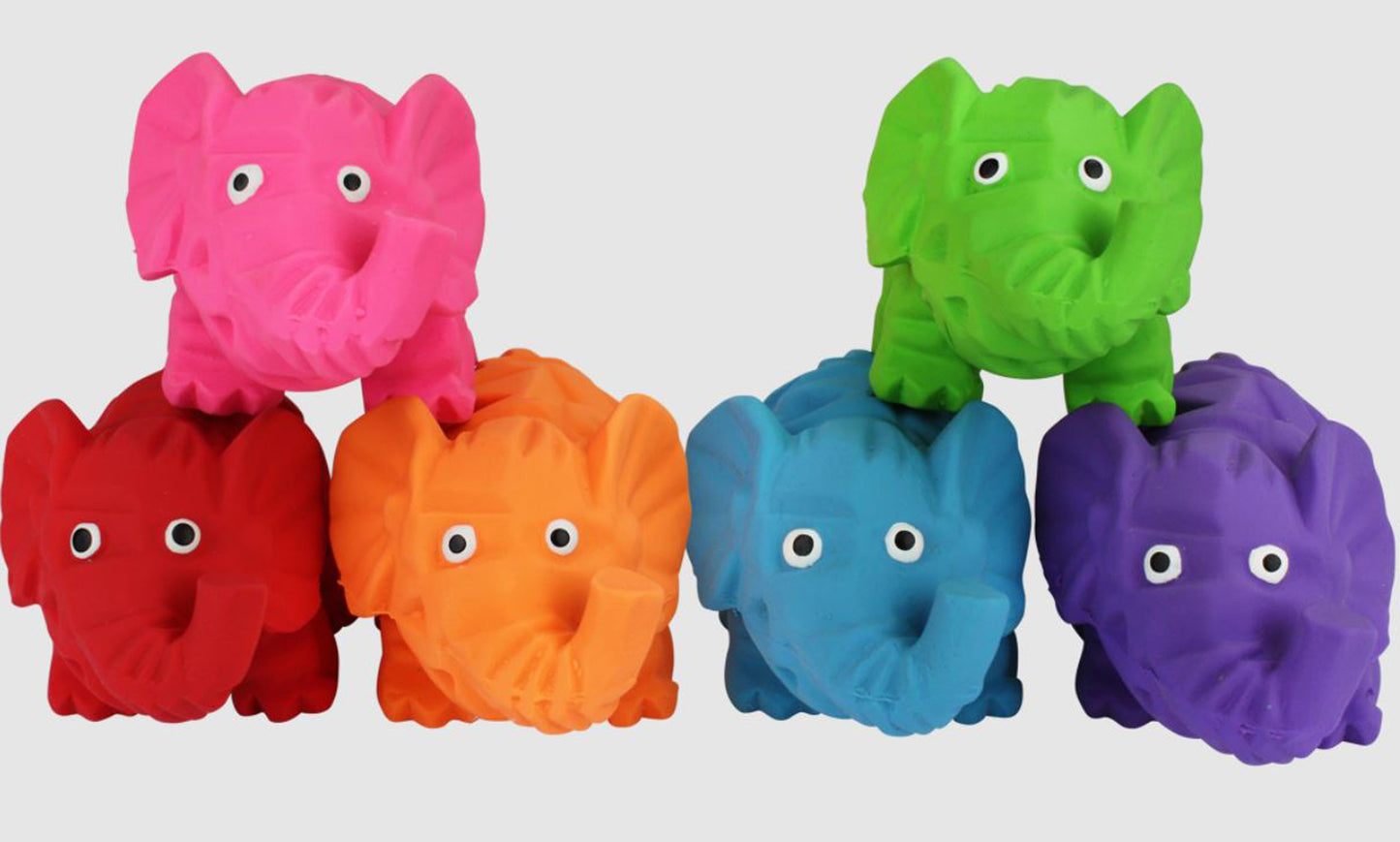 Multipet Origami Elephants Dog Toy Assorted 1ea/Mini, 4 in