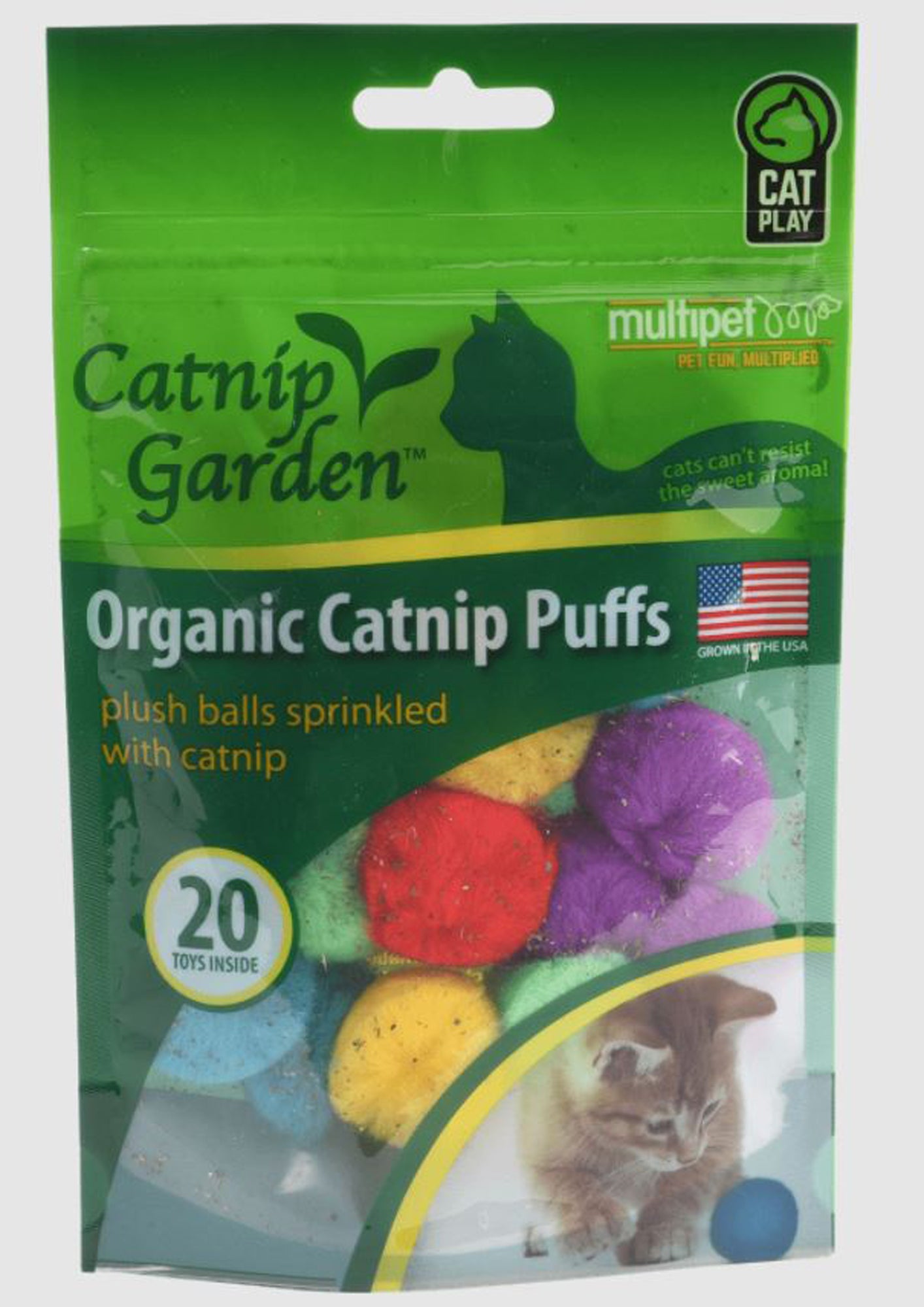 Multipet 
Catnip Garden Catnip Puffs 20ct.Bag