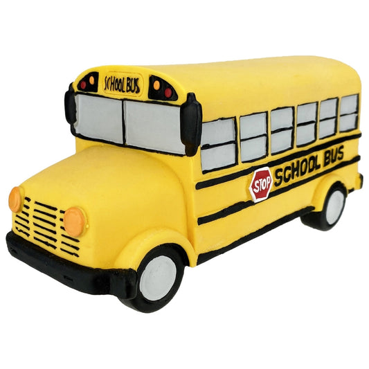 Multipet School Bus Latex Dog Toy, 7"