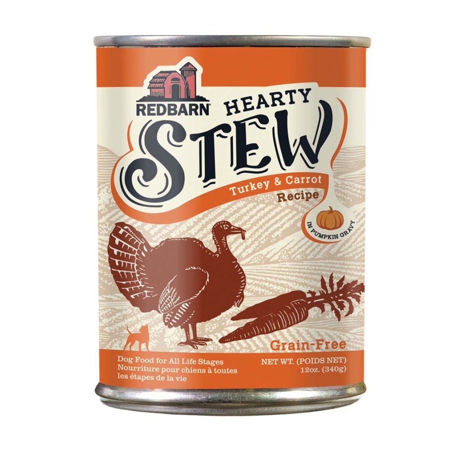 Redbarn Pet Products Hearty Stew All Life Stages Canned Dog Food Turkey & Carrot 12oz