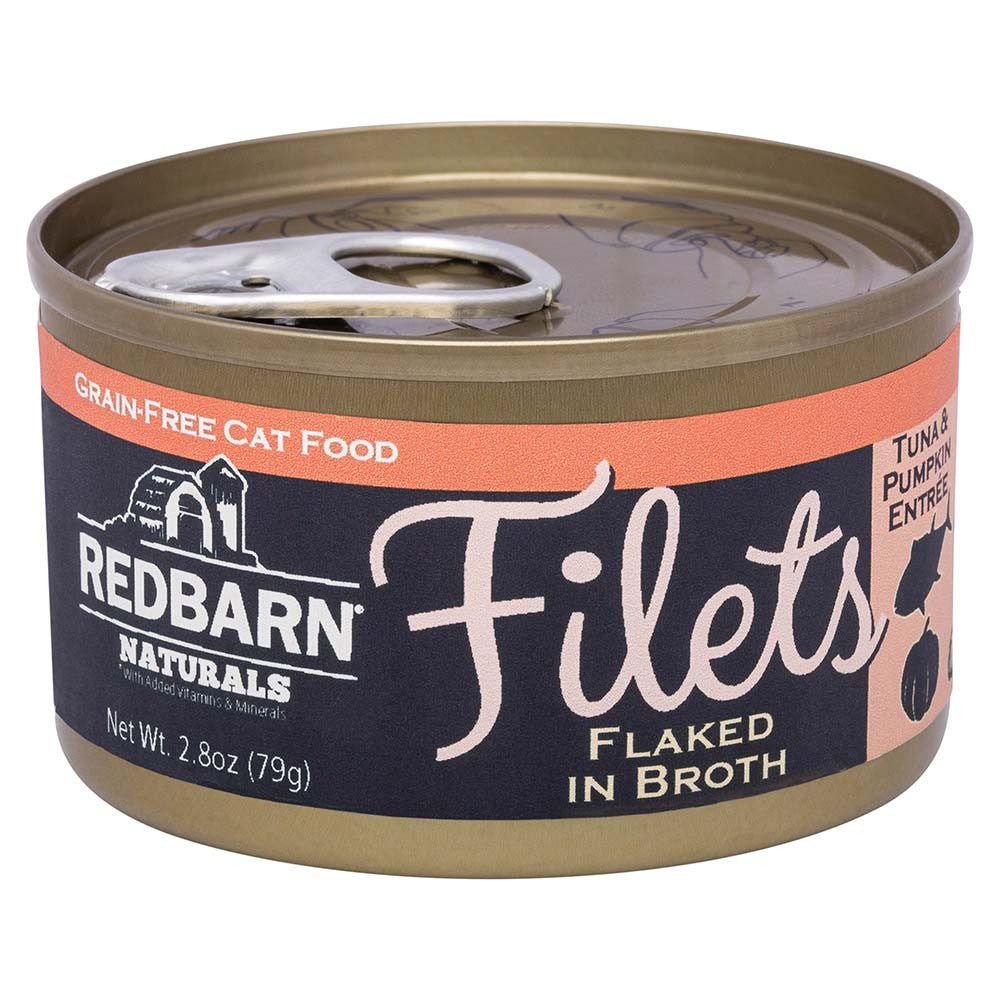 Redbarn Pet Products Filets Flaked in Broth Wet Cat Food Tuna & Pumpkin 12ea/2.8 oz, 12 pk