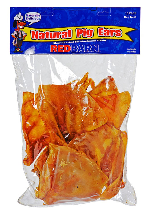 Redbarn Pet Products Natural Pig Ears Dog Treat 1ea/7 oz, 10 pk