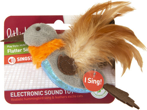 Petlinks Flutter Singer Hummingbird Electronic Sound Cat Toy Multi-Color 1ea/One Size