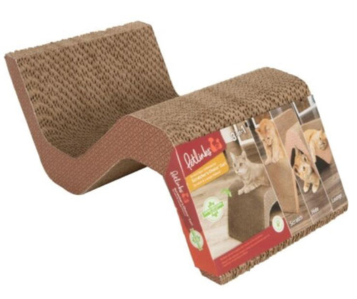 Petlinks Scratcher's Choice Curl Corrugate Cat Scratcher With Infused Catnip 1ea