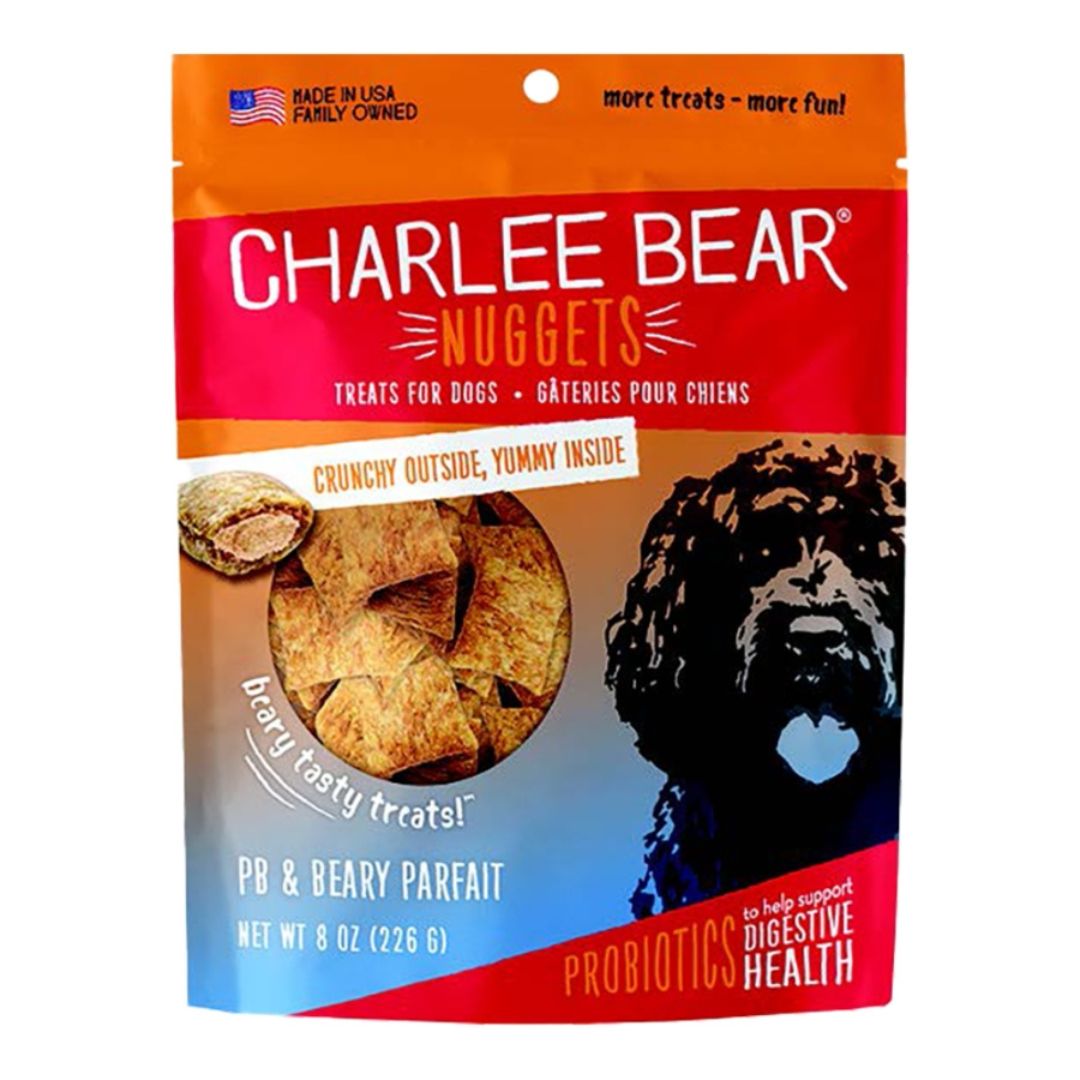 Charlee Bear Dog Nuggets Digestive Health Peanut Butter & Beary Parfait 8Oz