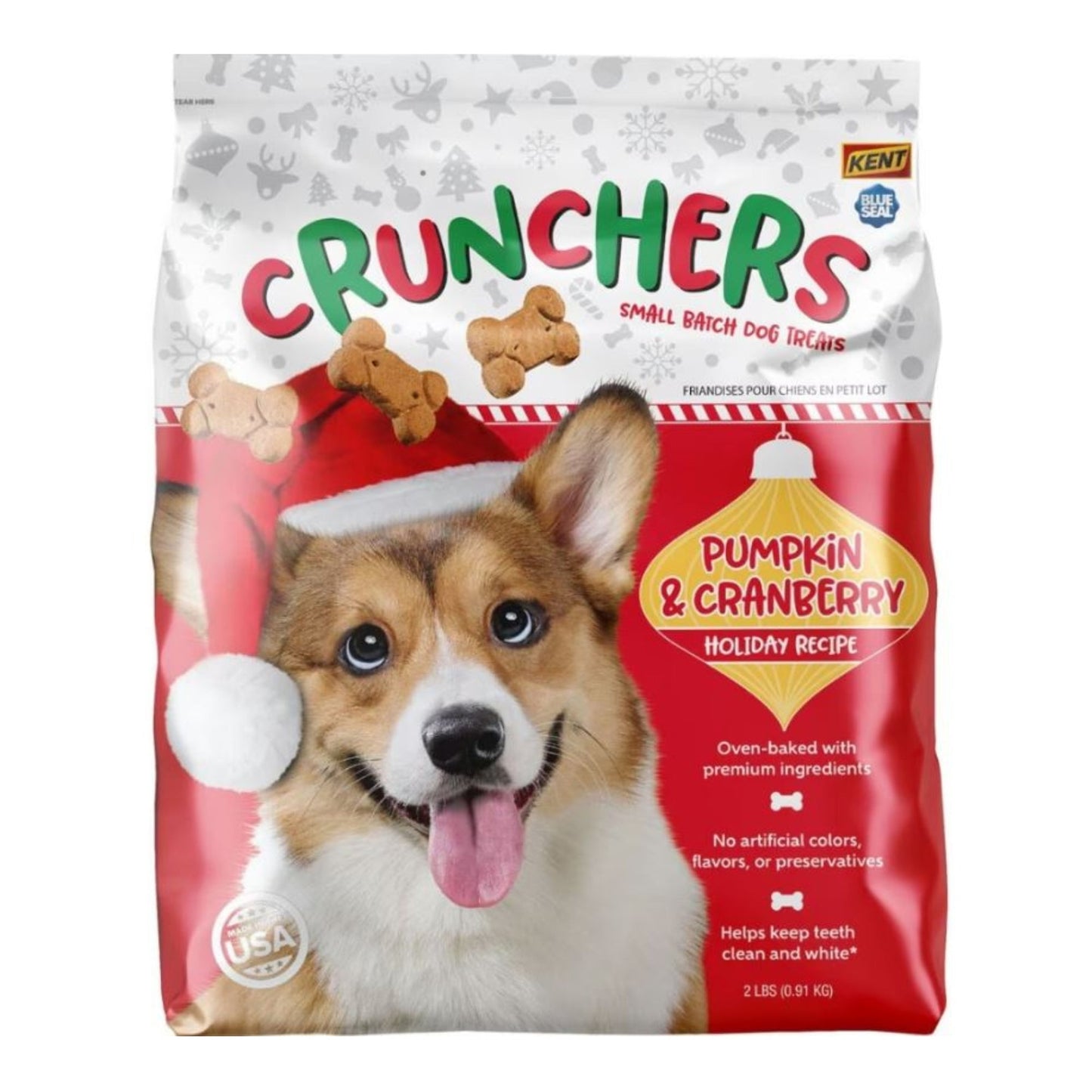 Crunchers Holiday Recipe Dog Biscuit Pumpkin/Cranberry 2Lbs.