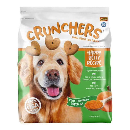 Crunchers Happy Belly Dog Biscuit Pumpkin 2Lbs.