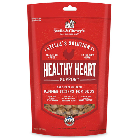 Stella And Chewys Dog Solutions Healthy Heart Support Freeze-Dried Chicken 13oz.