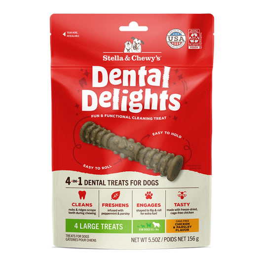 Stella & Chewy's Dog Dental Delights Large 4 Pack