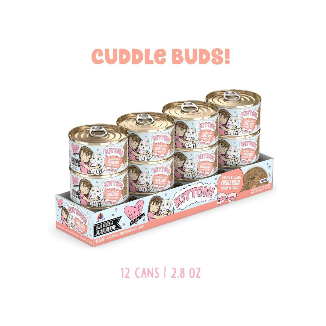 Bff Kitten Cuddle Buds Chicken & Salmon 2.8Oz (case of 12)