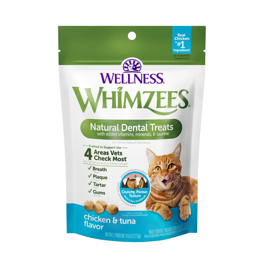 Whimzees Cat Dental Treat Chicken Tuna 4.5Oz