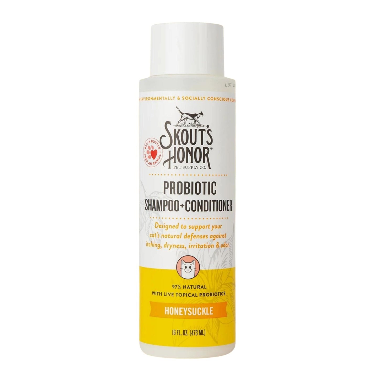 Skouts Honor Cat Shampoo & Conditioner Honeysuckle 16oz.