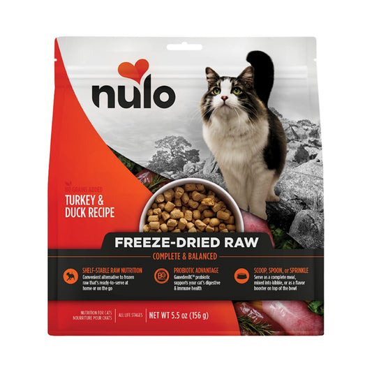 Nulo Cat Freeze-Dried Raw Grain Free Turkey & Duck 5.5oz.