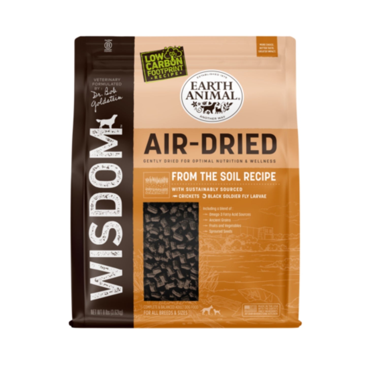 Earth Animal Dog Wisdom Air-Dried From The Soil 8Lb