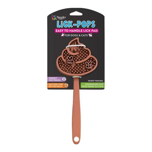 Spunkypup Lick Pops Lick Pad Spatula Poop Emoji