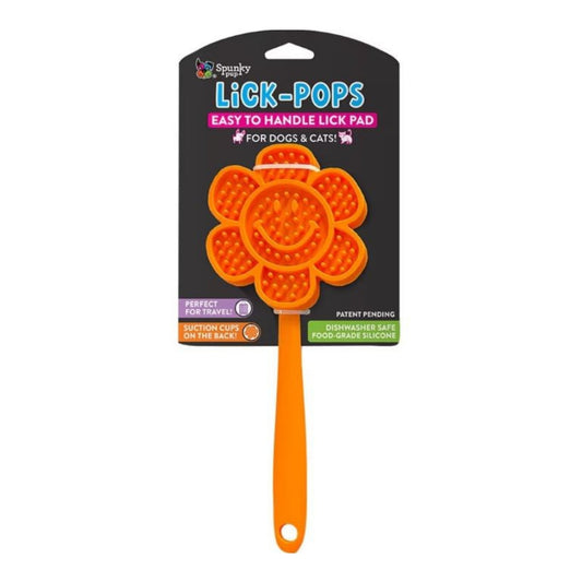 Spunkypup Lick Pops Lick Pad Spatula Smallile Flower