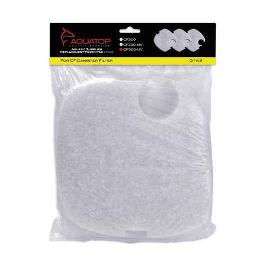 Aquatop Replacement Filter Sponge for CF Series Filters For CF-500UV White 1ea/3 pk