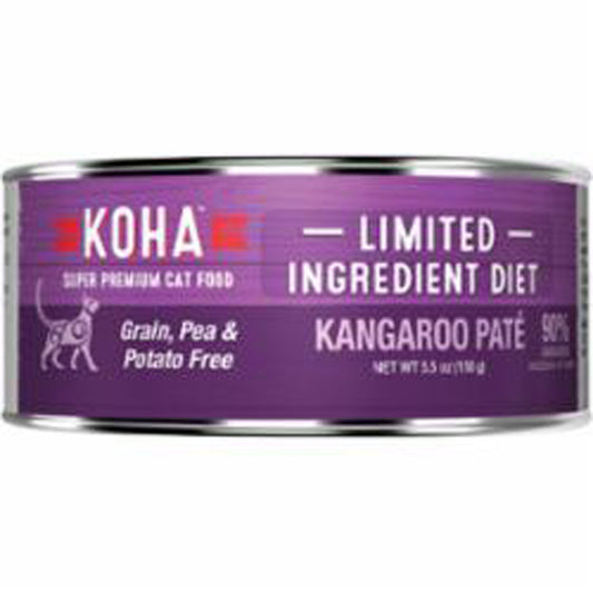 Koha Cat Limited Ingredient Pate Grain Free Kangaroo 5.5oz.(Case of 24)