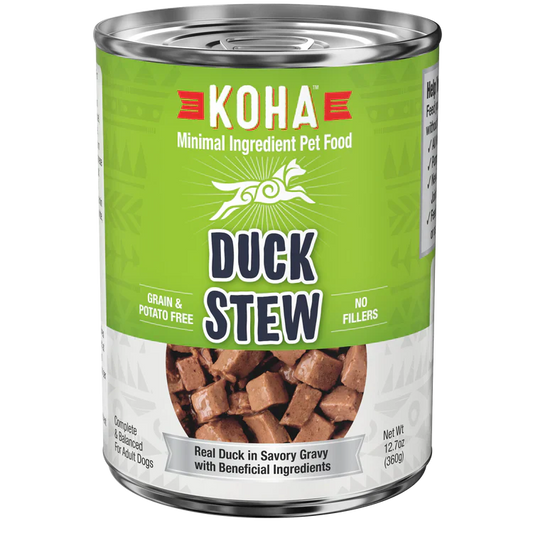 Koha Dog Grain Free Stew Duck 12.7oz. (Case of 12)