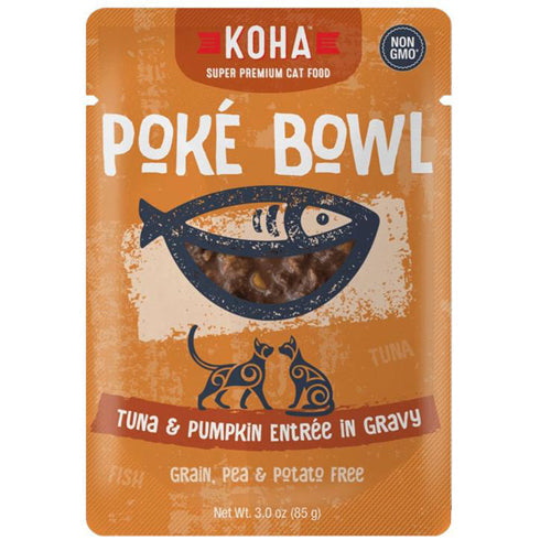 Koha Cat Grain Free Pok Tuna and Pumpkin 3oz.(Case of 24)