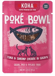 Koha Cat Grain Free Pok Tuna and Shrimp 3oz.(Case of 24)