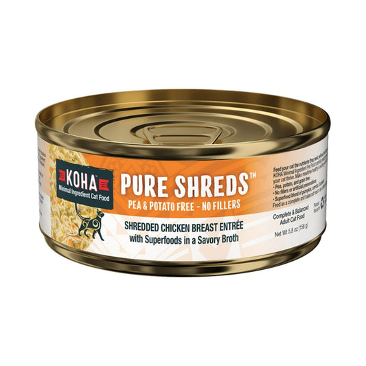 Koha Cat Grain Free Shredded Chicken 5.5oz. (Case of 12)