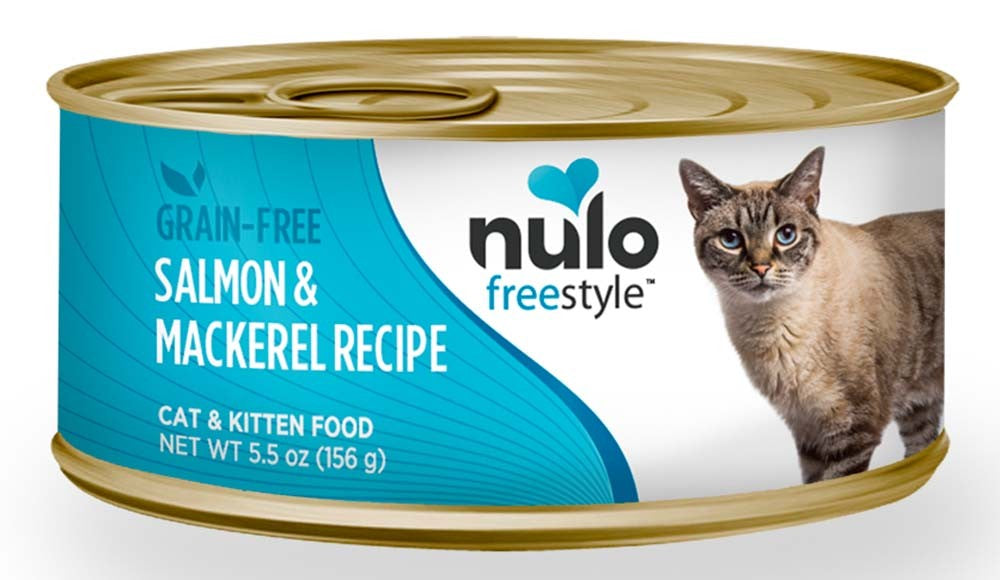 Nulo Freestyle Grain-Free Pate Wet Cat Food Salmon & Mackerel 24ea/5.5 oz