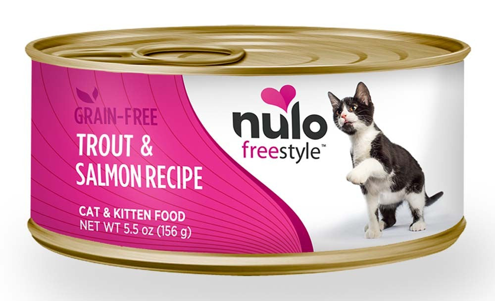 Nulo Freestyle Grain-Free Pate Wet Cat Food Trout & Salmon 24ea/5.5 oz