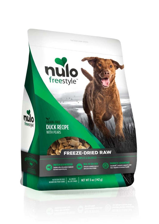 Nulo Freestyle Freeze-Dried Raw Grain-Free Dog Food Duck w/Pears 1ea/5 oz