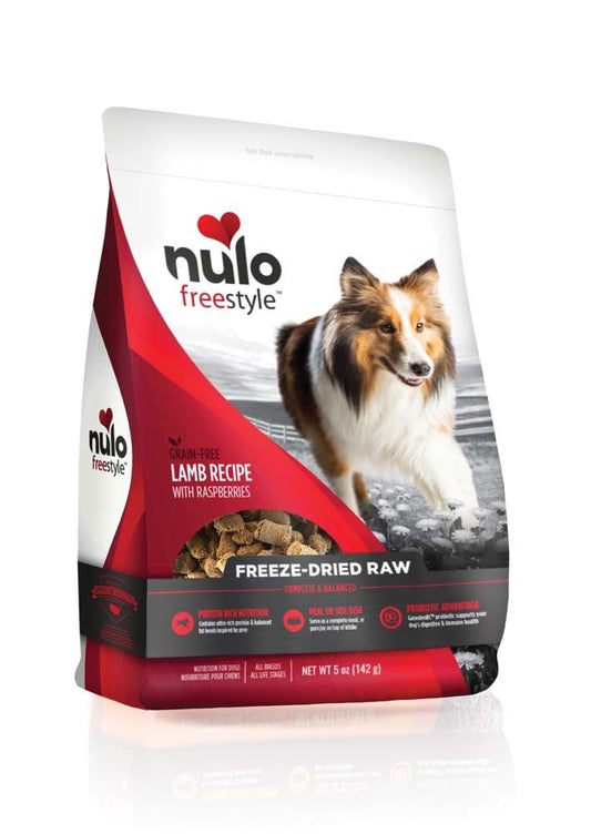 Nulo Freestyle Freeze-Dried Raw Grain-Free Dog Food Lamb w/Raspberries 1ea/5 oz