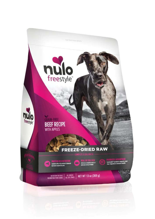 Nulo Freestyle Freeze-Dried Raw Grain-Free Dog Food Beef w/Apples 1ea/13 oz