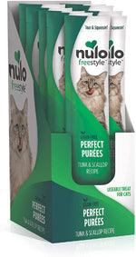 Nulo Freestyle Perfect Purees Grain-Free Cat Food Topper/Treat Tuna & Scallop 48ea/0.5 oz, 48 pk