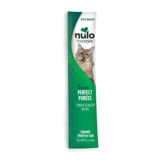 Nulo Freestyle Perfect Purees Grain-Free Cat Food Topper/Treat Tuna & Scallop 48ea/0.5 oz, 48 pk