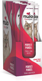 Nulo Freestyle Perfect Purees Grain-Free Cat Food Topper/Treat Tuna & Crab 48ea/0.5 oz, 48 pk