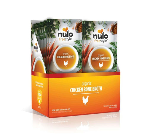 Nulo Freestyle Dog Food Topper Organic Chicken Bone Broth 2oz. (Case of 24)