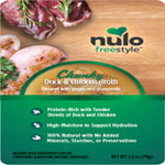 Nulo FreeStyle Chunky Broths Wet Cat Food Duck & Chicken 24ea/2.8 oz