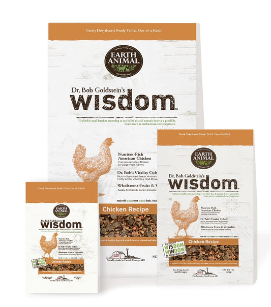 Earth Animal Wisdom Dog Food Chicken 3 Lb Bag