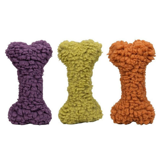 Hugglehounds Dog Hugglefleece Bone Assorted 12 Inch 3 Pack