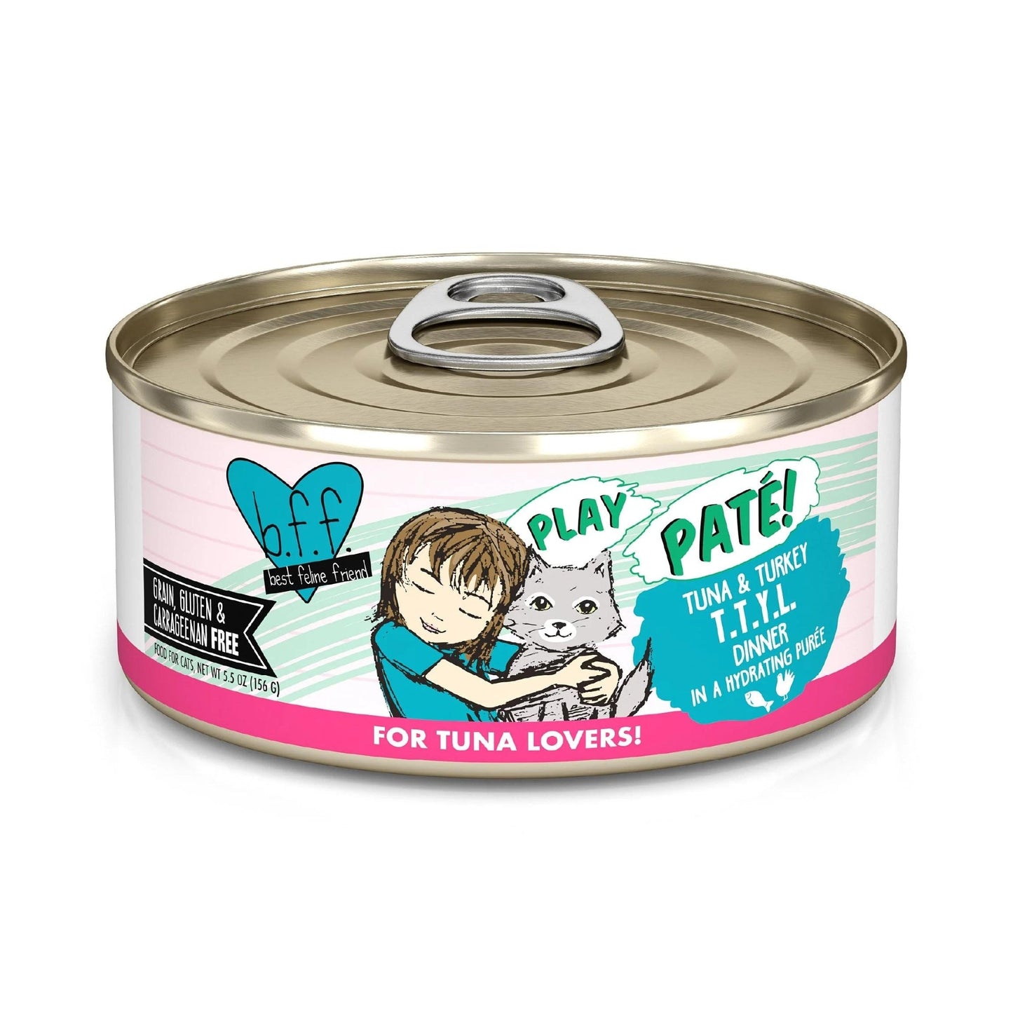 BFF Cat Play Tuna and Turkey T.T.Y.L. Dinner 5.5oz. (Case of 8)