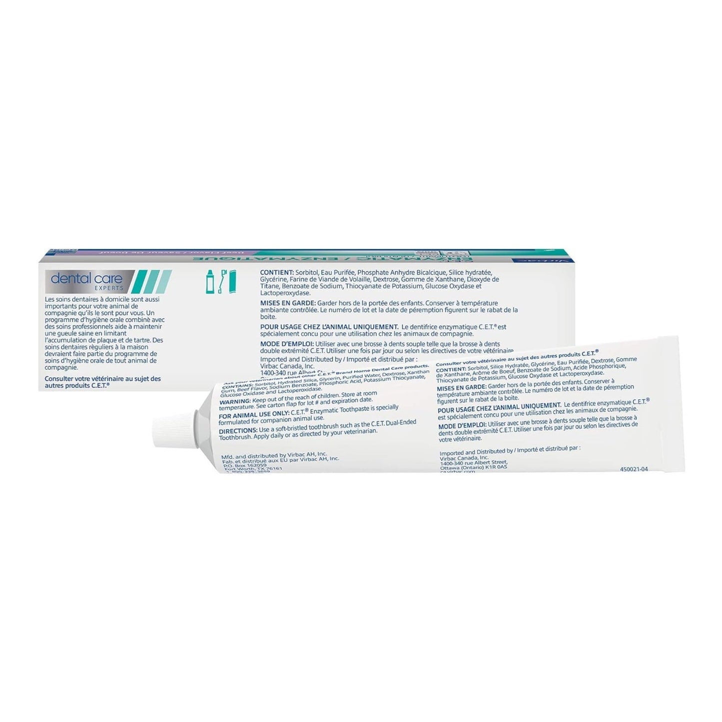 C.E.T. Enzymatic Toothpaste For Dogs & Cats Beef 2.5oz. - 70 grams