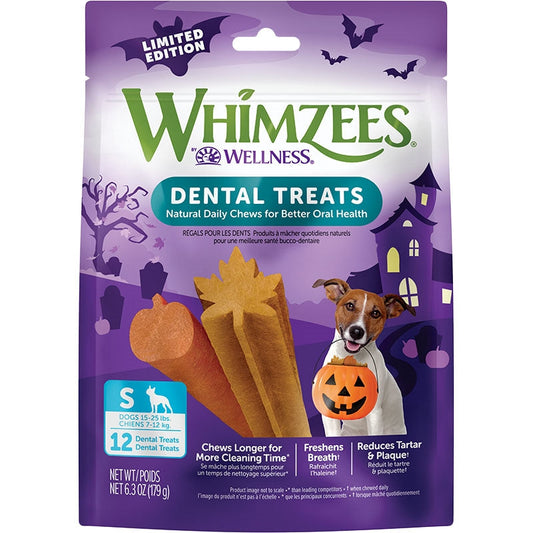 Whimzees Dog Fall Value Bag Small 6.3oz. 12 Count (Case Of 6)