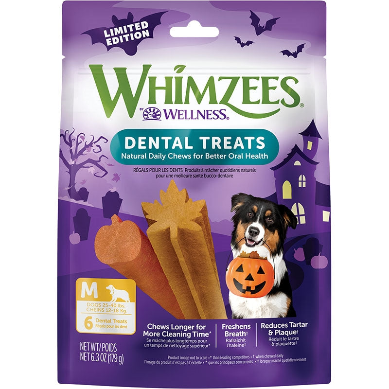 Whimzees Dog Fall Value Bag Medium 6.3oz. 6 Count(Case Of 6)