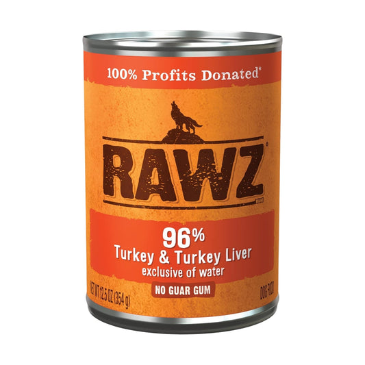 Rawz Dog 96% Turkey Turkey Liver 12.5oz. Pate (Case of 12)